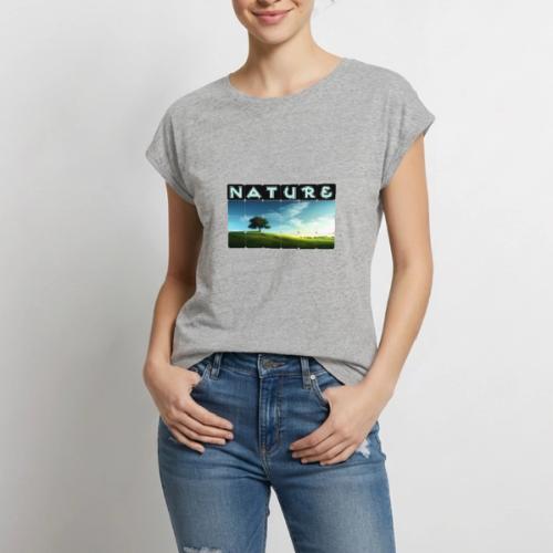 Nature: Solitary Strength - Women's Premium Roll Up Sleeve T-Shirt