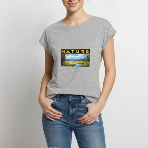 Nature: Season of Bloom - Women's Premium Roll Up Sleeve T-Shirt