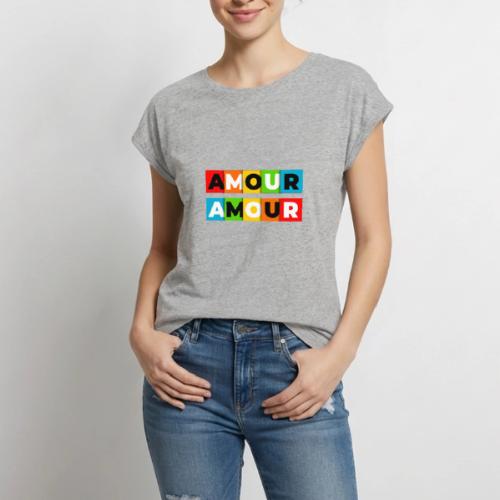 Love in Colour - Women's Premium Roll Up Sleeve T-Shirt