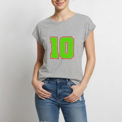 The Magic Number 10 - Women's Premium Roll Up Sleeve T-Shirt
