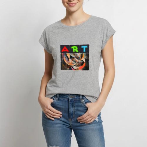Fragments of Art - Women's Premium Roll Up Sleeve T-Shirt