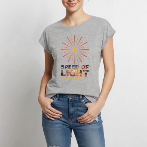 Speed of light - Women's Premium Roll Up Sleeve T-Shirt
