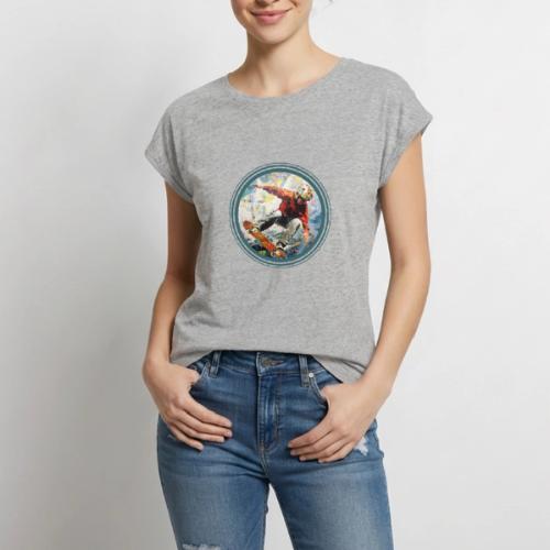 Skateboarding Fuel - Women's Premium Roll Up Sleeve T-Shirt