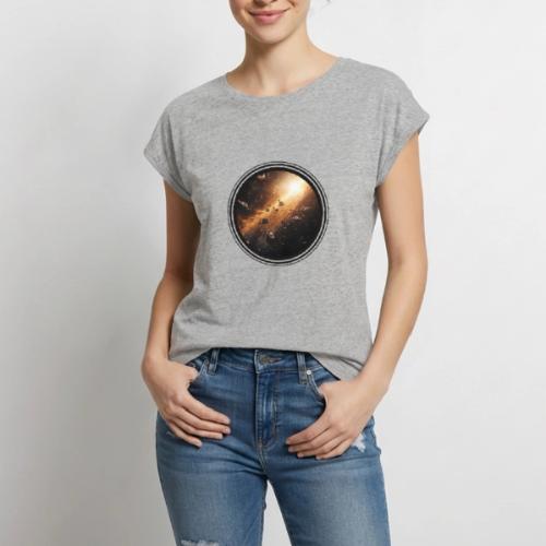 Asteroids Pulse - Women's Premium Roll Up Sleeve T-Shirt