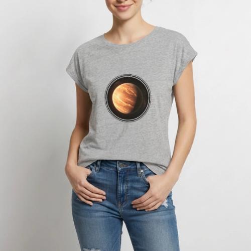 Exoplanet Frontiers - Women's Premium Roll Up Sleeve T-Shirt