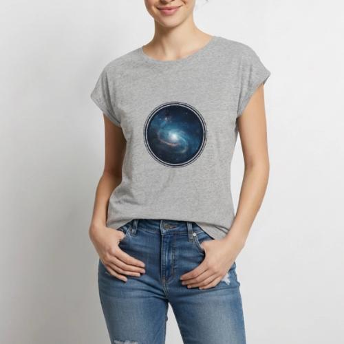 Galaxy Glow - Women's Premium Roll Up Sleeve T-Shirt