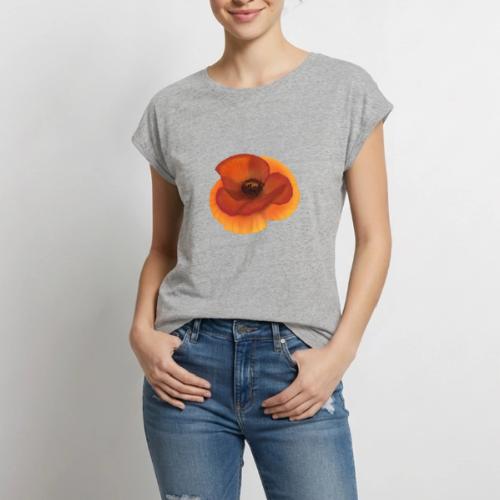 Vivid poppy - Women's Premium Roll Up Sleeve T-Shirt