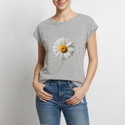 Morning Daisy Freshness - Women's Premium Roll Up Sleeve T-Shirt