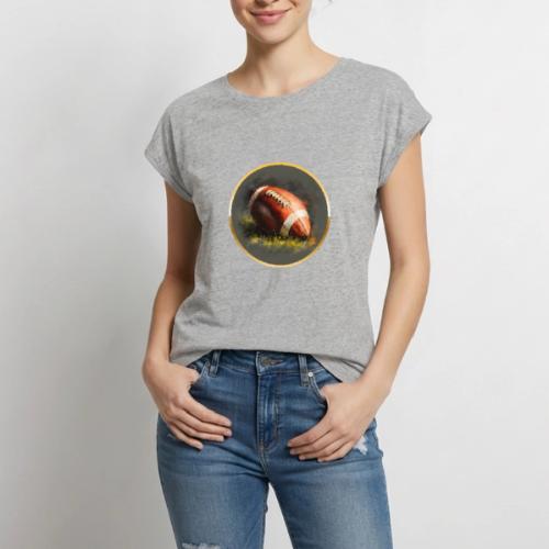 American Football: Gridiron Gold - Women's Premium Roll Up Sleeve T-Shirt
