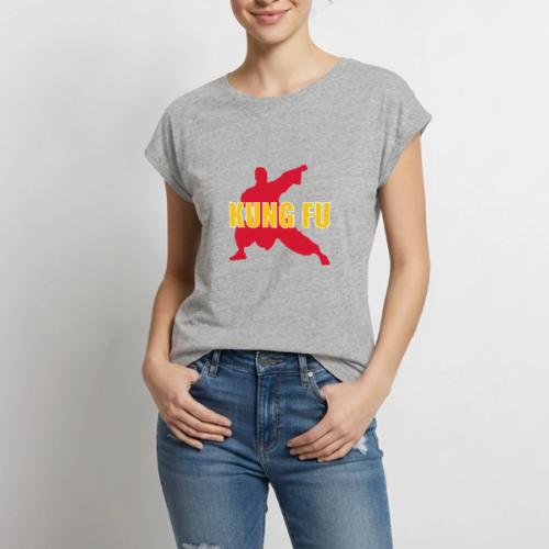 Kung Fu Energy - Women's Premium Roll Up Sleeve T-Shirt
