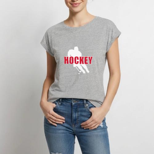 Power Play Hockey - Women's Premium Roll Up Sleeve T-Shirt