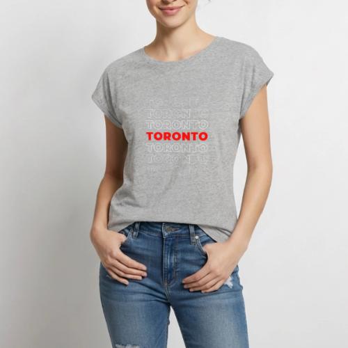 Toronto Type - Women's Premium Roll Up Sleeve T-Shirt