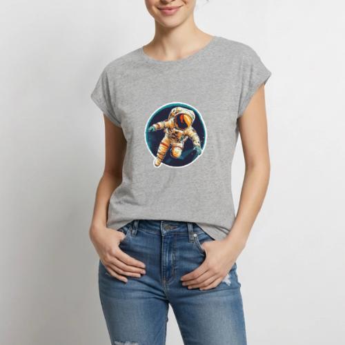 Astronaut: Dream, explore, discover! - Women's Premium Roll Up Sleeve T-Shirt