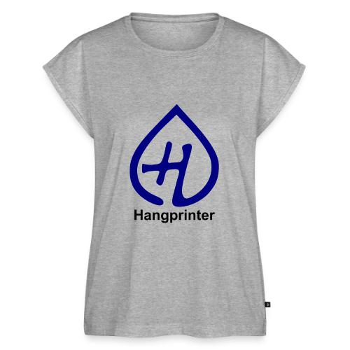 Hangprinter Logo and Text - Women's Premium Roll Up Sleeve T-Shirt