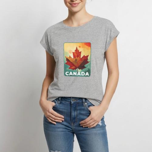 True North Colors - Women's Premium Roll Up Sleeve T-Shirt