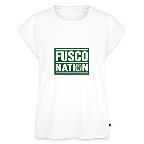 Fusco Nation (Official Seal) - Women's Premium Roll Up Sleeve T-Shirt