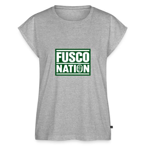 Fusco Nation (Official Seal) - Women's Premium Roll Up Sleeve T-Shirt