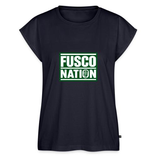 Fusco Nation (Official Seal) - Women's Premium Roll Up Sleeve T-Shirt