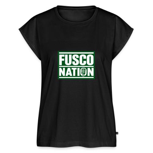 Fusco Nation (Official Seal) - Women's Premium Roll Up Sleeve T-Shirt