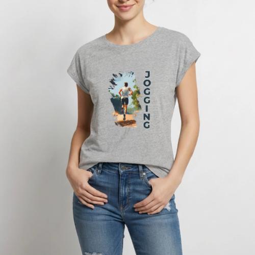 Jogging Vibes - Women's Premium Roll Up Sleeve T-Shirt