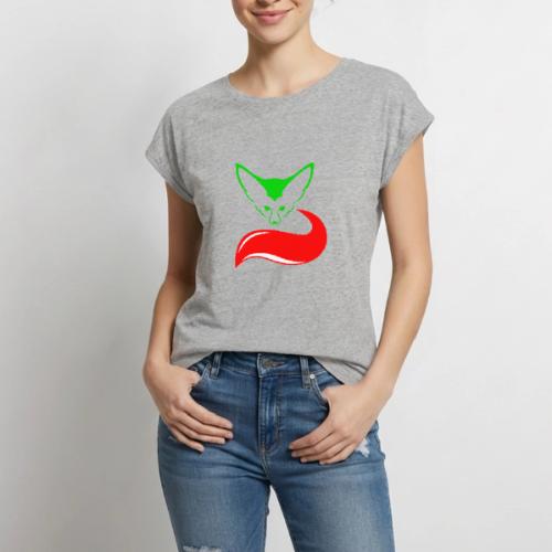 The Fennec, the Desert Fox of Algeria - Women's Premium Roll Up Sleeve T-Shirt