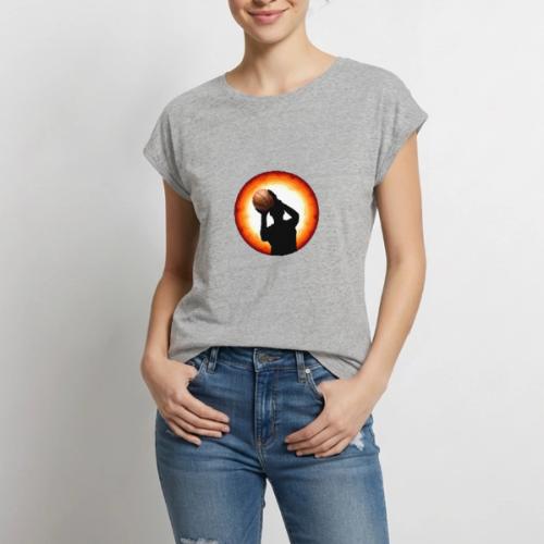 Basketball: The Art of the Shot - Women's Premium Roll Up Sleeve T-Shirt