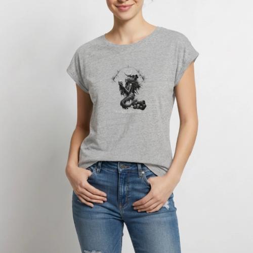 love and haunted - Women's Premium Roll Up Sleeve T-Shirt