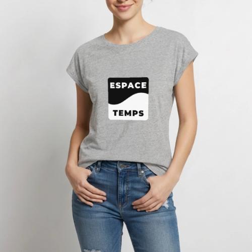 Space-Time: Distorted Reality - Women's Premium Roll Up Sleeve T-Shirt
