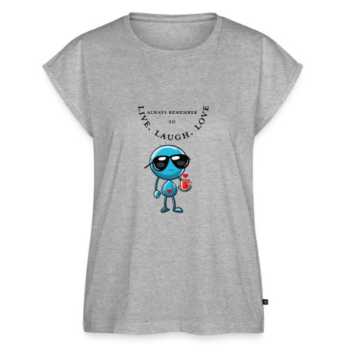 Always Remember to live laugh love - Women's Premium Roll Up Sleeve T-Shirt
