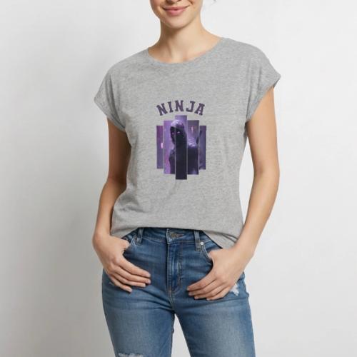 Nightfall Ninja - Women's Premium Roll Up Sleeve T-Shirt