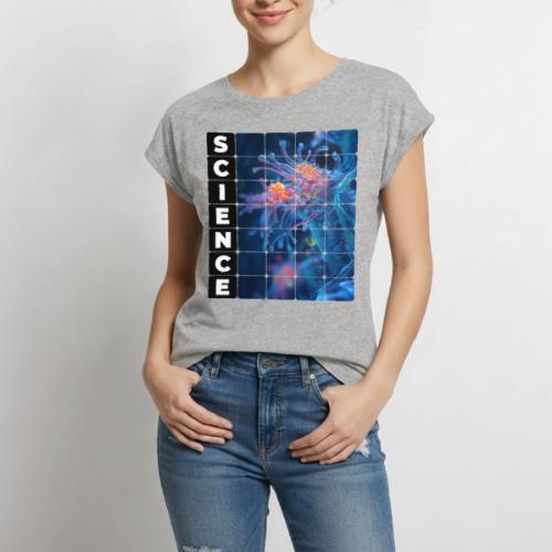 Alien Science - Women's Premium Roll Up Sleeve T-Shirt