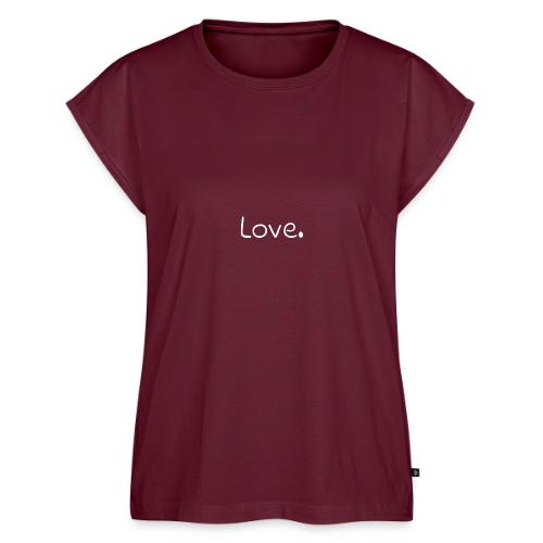 Smoon City_Just Text 3_Love1 - Women's Premium Roll Up Sleeve T-Shirt