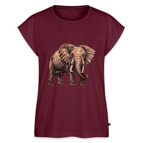 Elephant - Women's Premium Roll Up Sleeve T-Shirt