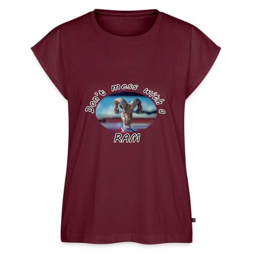 Don’t Mess with a RAM - Women's Premium Roll Up Sleeve T-Shirt
