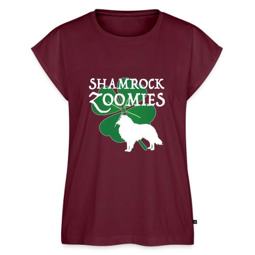 Shamrock Zoomies - white - Women's Premium Roll Up Sleeve T-Shirt