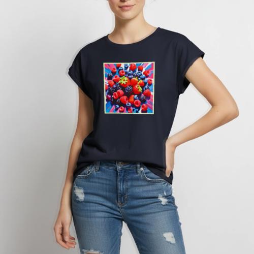 Berrylicious Burst Delight - Women's Premium Roll Up Sleeve T-Shirt