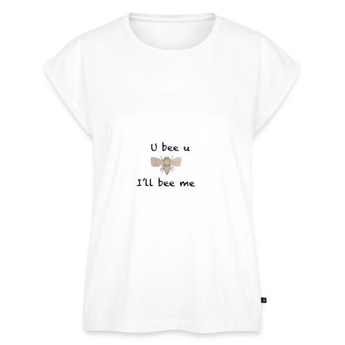 U bee u - Women's Premium Roll Up Sleeve T-Shirt