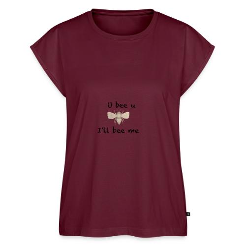 U bee u - Women's Premium Roll Up Sleeve T-Shirt