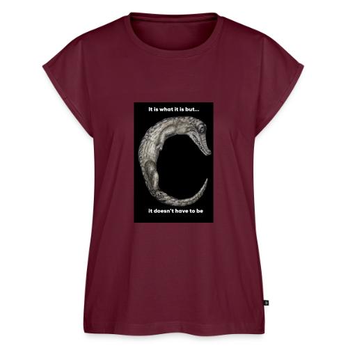 croc it is what it is - Women's Premium Roll Up Sleeve T-Shirt