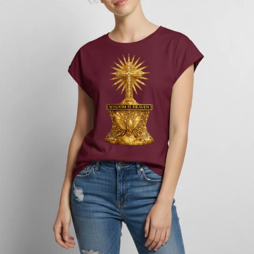 Wisdom is Heaven - Women's Premium Roll Up Sleeve T-Shirt