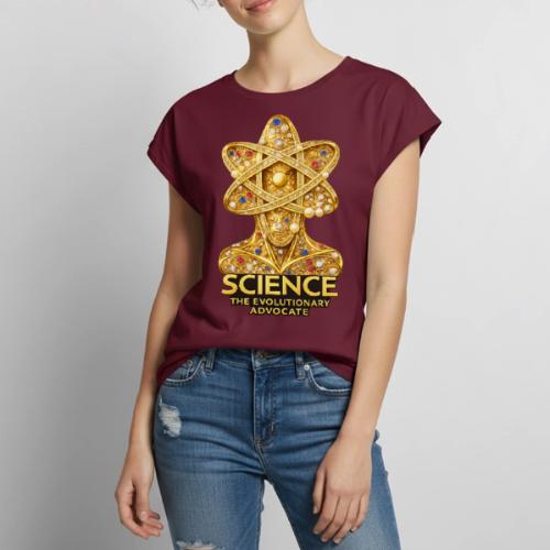 Science the Evolutionary Advocate - Women's Premium Roll Up Sleeve T-Shirt