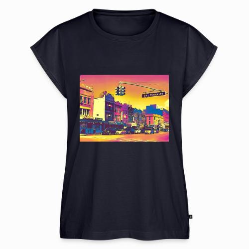 Bay Ridge Ave Pop Art - Women's Premium Roll Up Sleeve T-Shirt