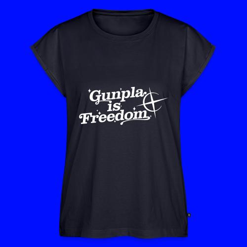 Freedom Men's T-shirt — Banshee Black - Women's Premium Roll Up Sleeve T-Shirt
