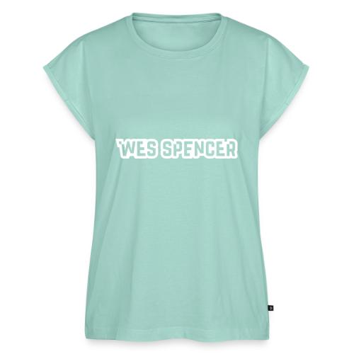 WesSpencerLogo - Women's Premium Roll Up Sleeve T-Shirt