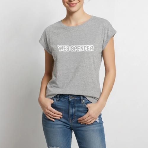 WesSpencerLogo - Women's Premium Roll Up Sleeve T-Shirt