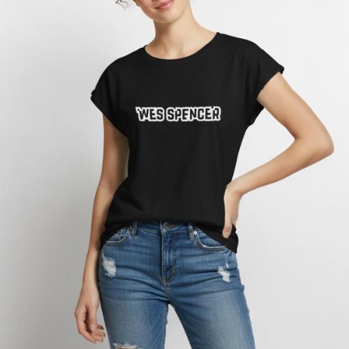 WesSpencerLogo - Women's Premium Roll Up Sleeve T-Shirt