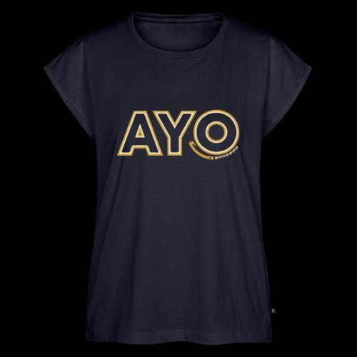AyoGaming's Logo v1 - Women's Premium Roll Up Sleeve T-Shirt