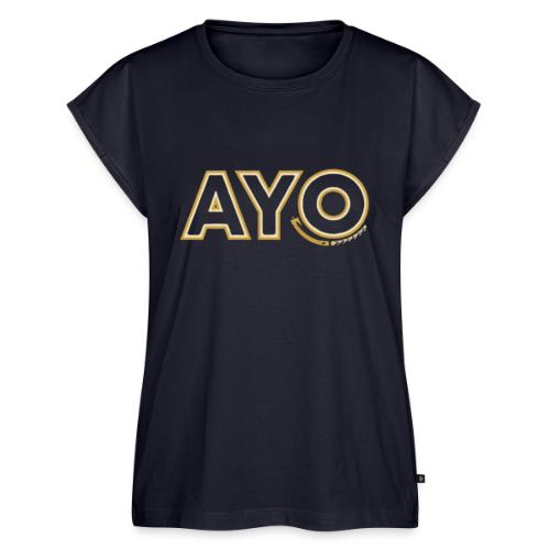 AyoGaming's Logo v1 - Women's Premium Roll Up Sleeve T-Shirt