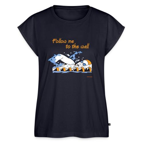 Follow me to the wall - Women's Premium Roll Up Sleeve T-Shirt