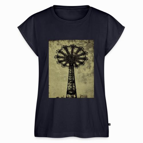 Bare Bones Parachute - Women's Premium Roll Up Sleeve T-Shirt